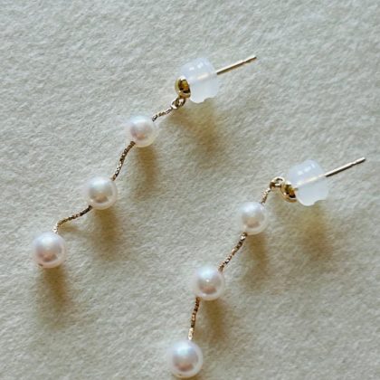 K18 あこやベビーパールピアス